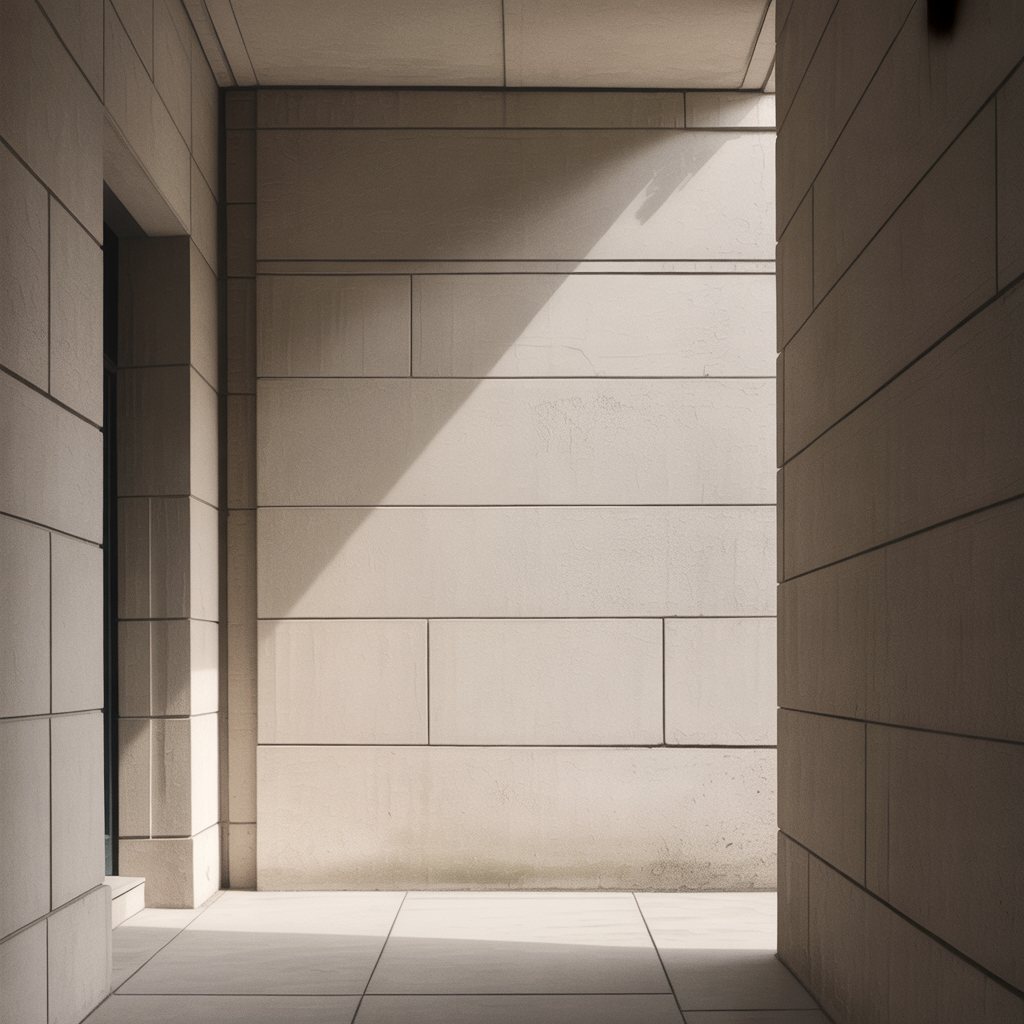 Stone threshold — sunlit, quiet, ceremonial.