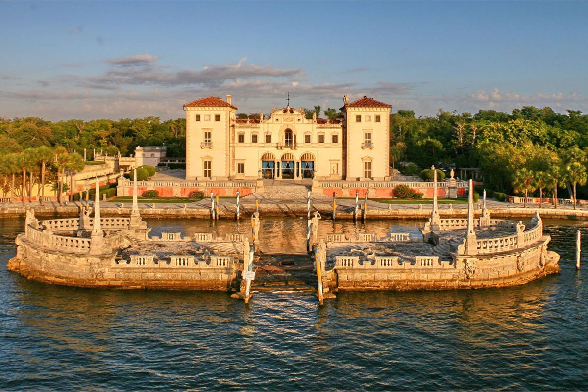 Coconut Grove — formal gardens and waterfront on Biscayne Bay
