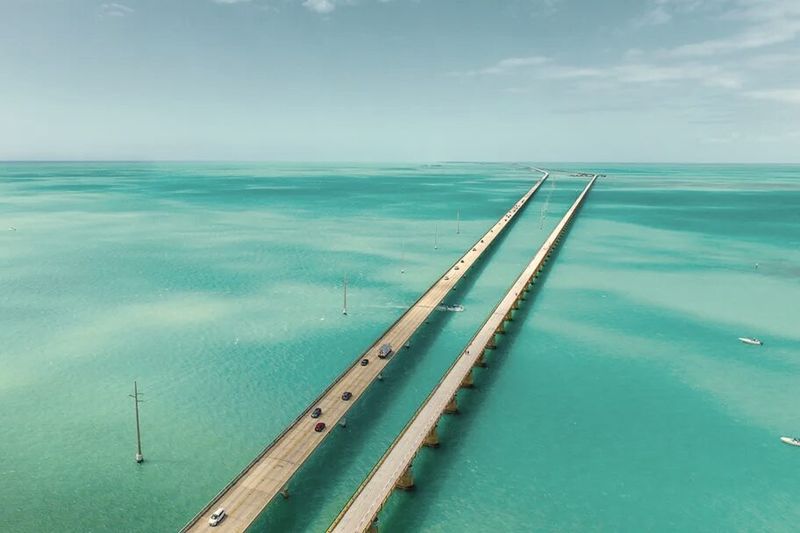 The Florida Keys — the Overseas Highway over open water